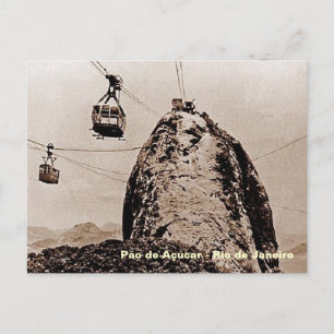 Old photo of Pão-de-Açúcar in Rio Postcard