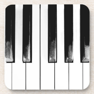 Old Piano Keys Coaster
