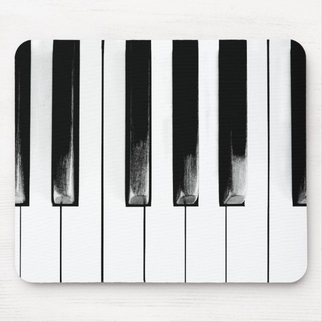 Old Piano Keys Funny Cool Mouse Pad (Front)