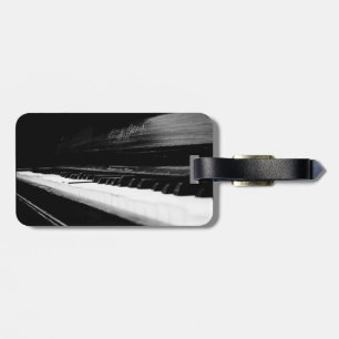 Old Piano Luggage Tag