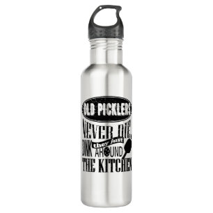 Old Picklers Never Die Pickleball Gift 710 Ml Water Bottle