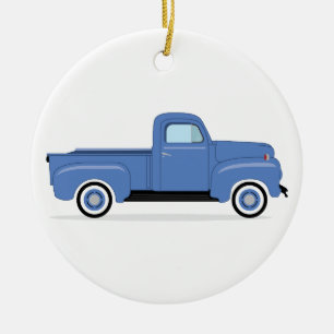 Old Pickup Truck Ceramic Ornament