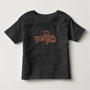 Old Pickup Truck Flower Pattern Toddler T-Shirt