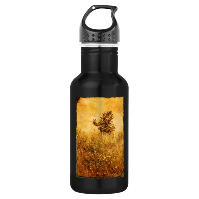 Old Picture of Landscape 532 Ml Water Bottle (Front)