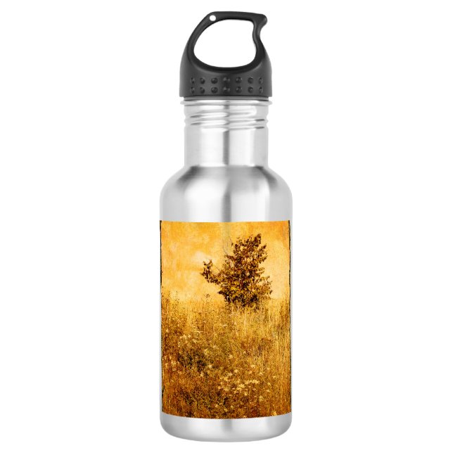 Old Picture of Landscape 710 Ml Water Bottle (Front)