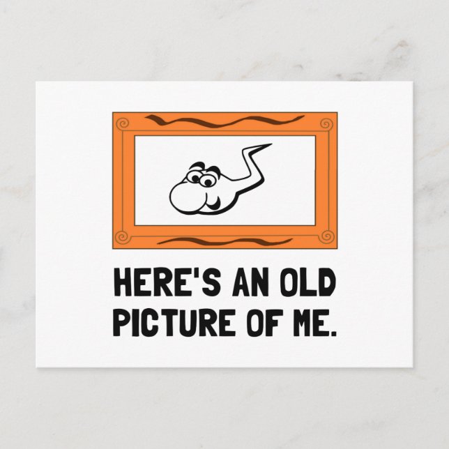 Old Picture Of Me Postcard (Front)