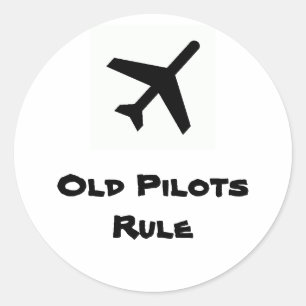 Old Pilots Rule Sticker