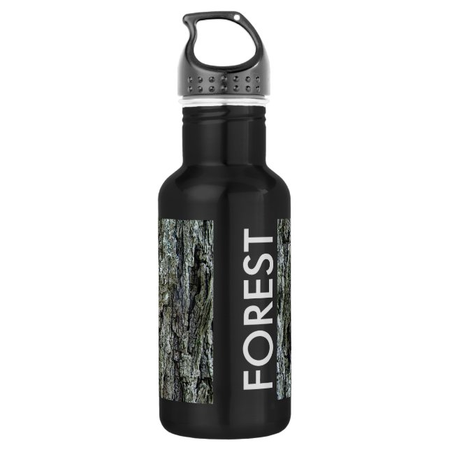 Old Pine Bark Forest 532 Ml Water Bottle (Back)
