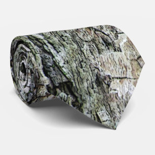 Old Pine Bark Nature Tie