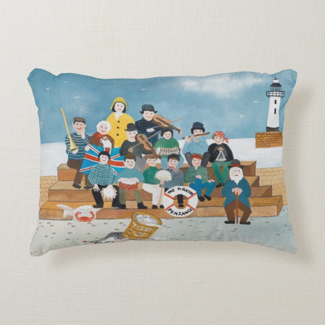 Old Pirates of Penzance Decorative Cushion (Front)