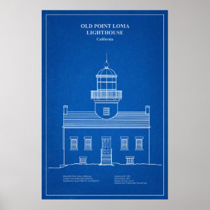 Old Point Loma Lighthouse - California – AD Poster