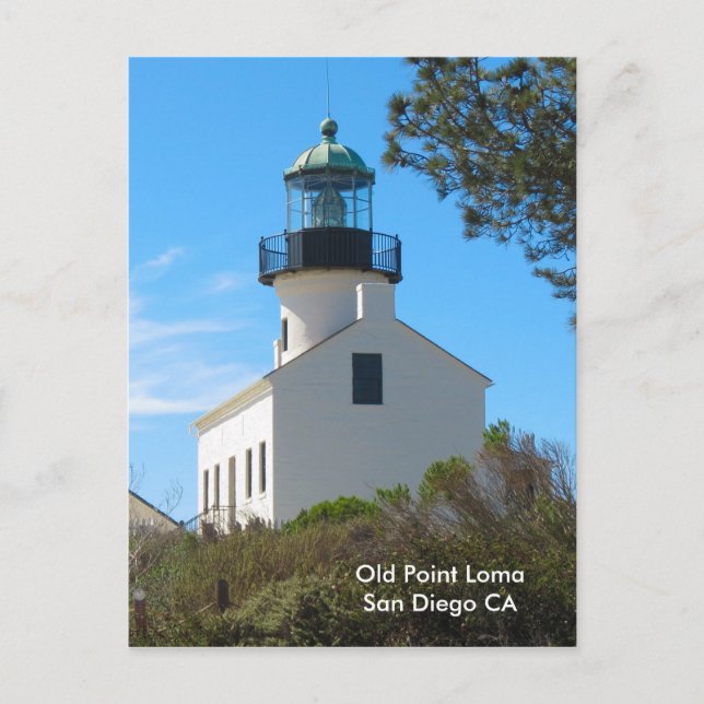 Old  Point Loma Lighthouse Postcard (Front)