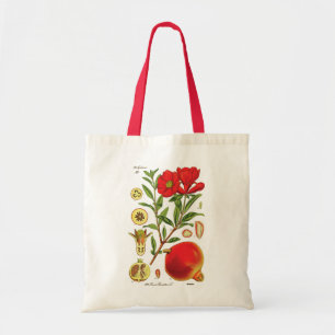 Old Pomegranate Illustration Tote Bag