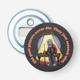Old Pool Players Bottle Opener