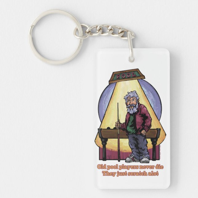Old Pool Players Key Ring (Front)