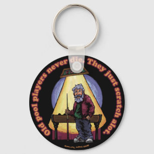 Old Pool players Key Ring