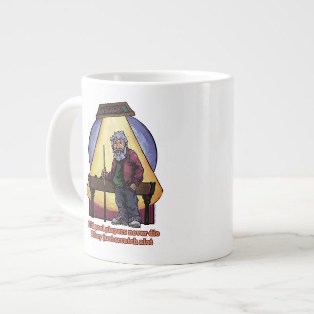 Old Pool players Large Coffee Mug (Front Left)