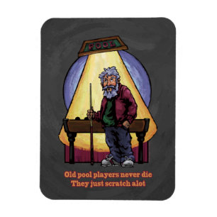 Old Pool players Magnet