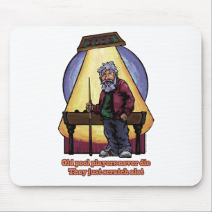 Old Pool players Mouse Pad