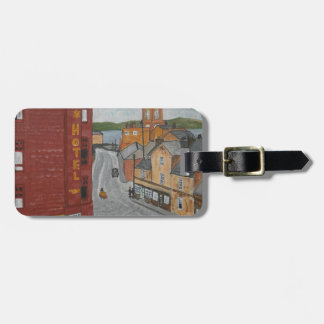 Old Port Glasgow with Town Clock Luggage Tag