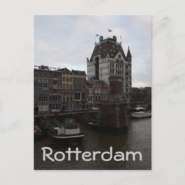 Old Port, Rotterdam Postcard (Front)