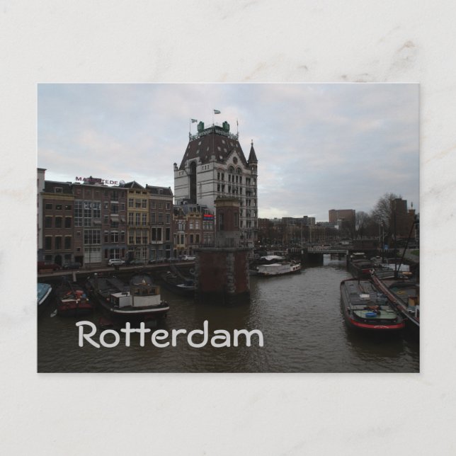Old Port, Rotterdam Postcard (Front)