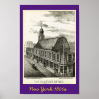 Old Post Office New York 1800s Poster