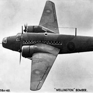 Old Postcard - A Vickers Wellington Bomber