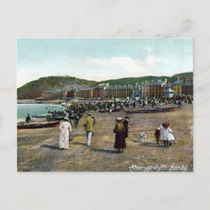 Old Postcard - Aberystwyth Sands