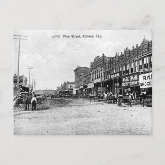 Old Postcard - Abilene, Texas. (Front)