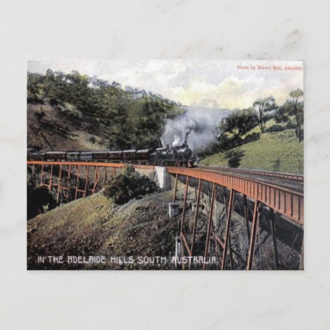 Old Postcard - Adelaide Hills, South Australia (Front)