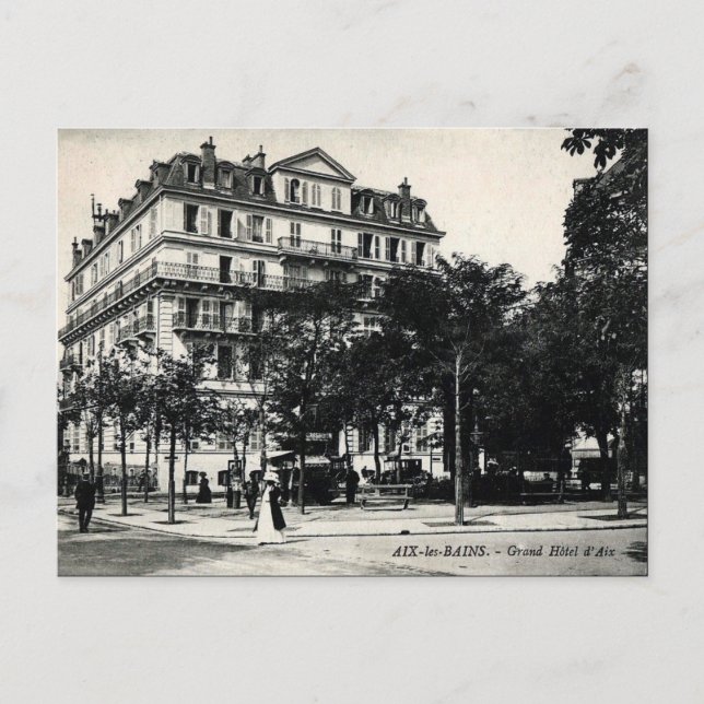 Old Postcard - Aix-les-Bains, France (Front)
