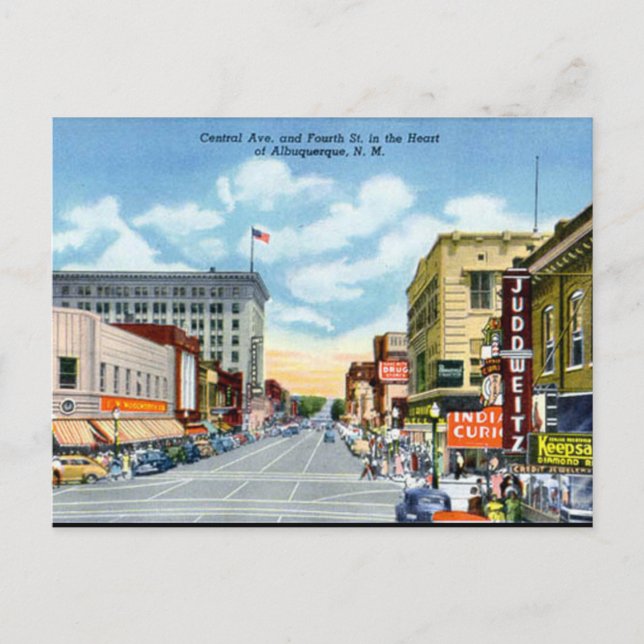 Old Postcard - Albuquerque, New Mexico, USA (Front)