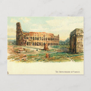 Old Postcard - Amphitheater of Flavius, Rome