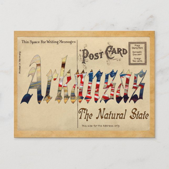 Old Postcard Arkansas State (Front)