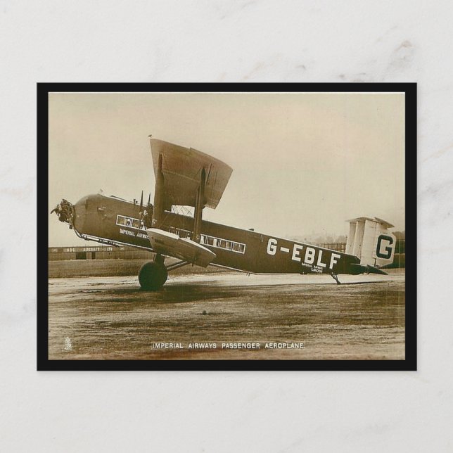 Old Postcard - Armstrong Whitworth "Argosy" (Front)