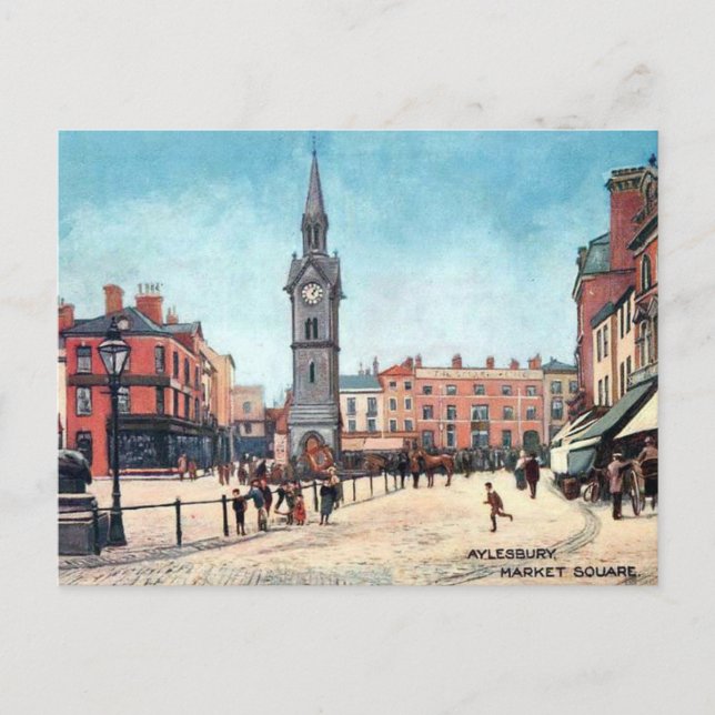 Old Postcard - Aylesbury, Buckinghamshire (Front)
