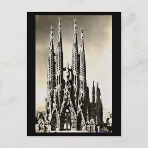 Old Postcard - Barcelona, Sagrada Familia