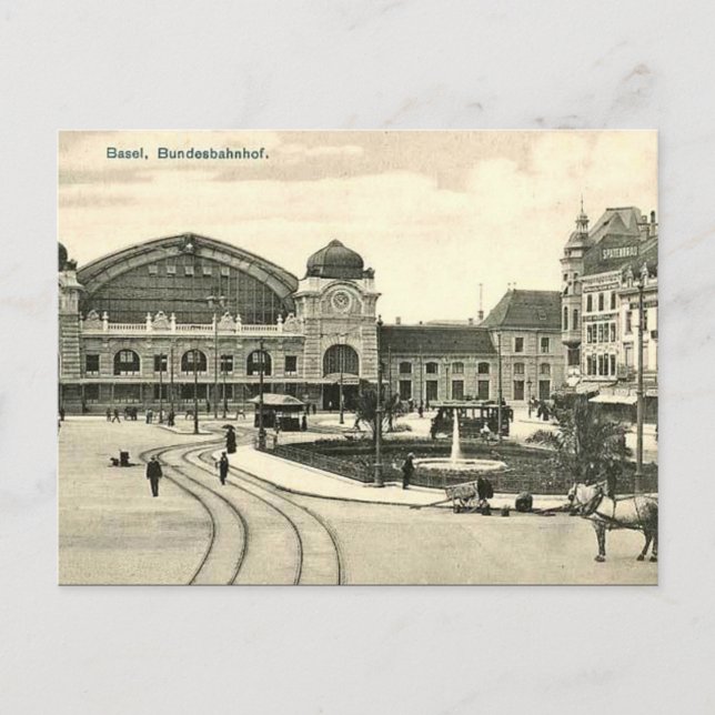 Old Postcard - Basel, Switzerland (Front)