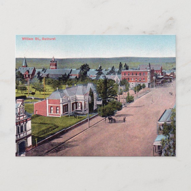 Old Postcard - Bathurst, NSW, Australia (Front)