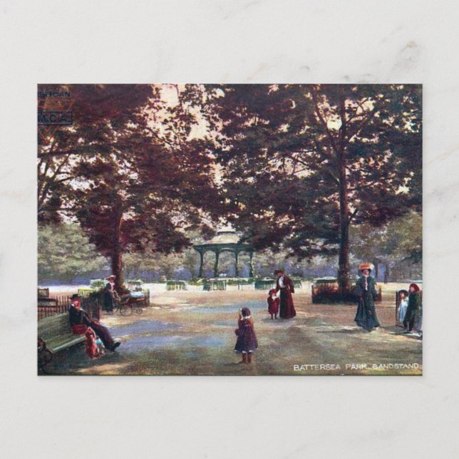 Old Postcard - Battersea Park, London (Front)