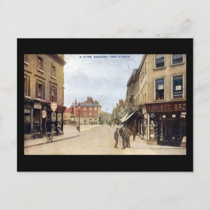 Old Postcard, Bedford High Street Postcard