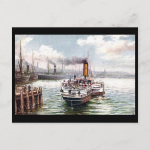 Old Postcard - Belfast Harbour