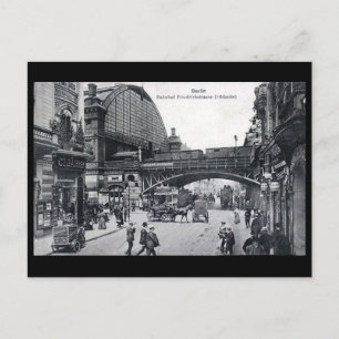 Old Postcard - Berlin, Friedrichstrasse Station