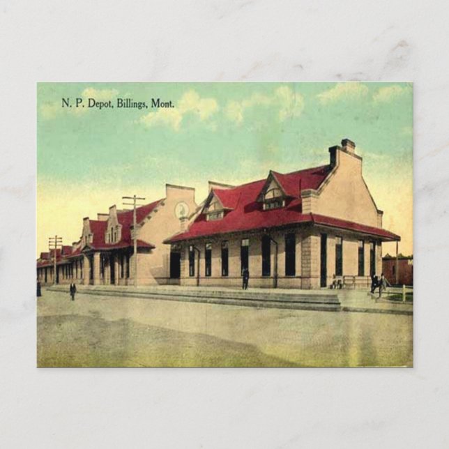 Old Postcard - Billings, Montana, USA (Front)