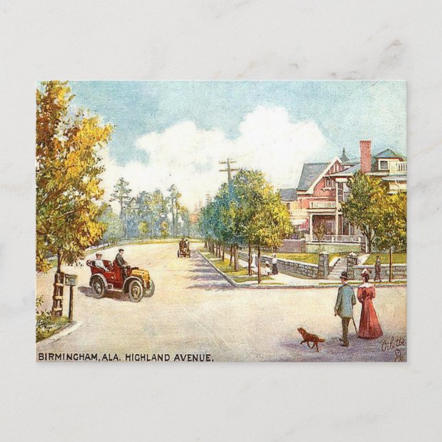 Old Postcard - Birmingham, Alabama (Front)