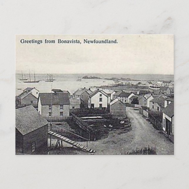 Old Postcard - Bonavista, Newfoundland (Front)