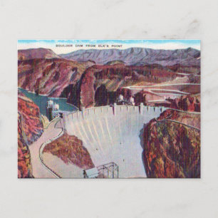 Old Postcard - Boulder Dam, USA