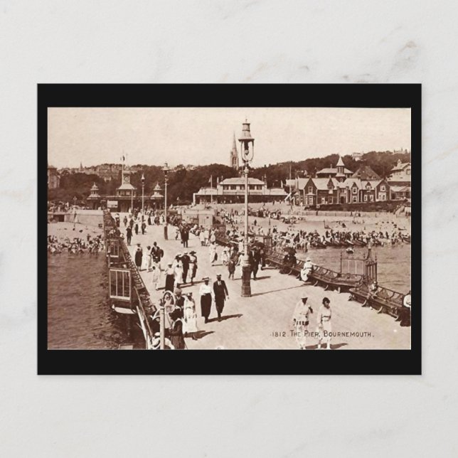 Old Postcard - Bournemouth Pier (Front)