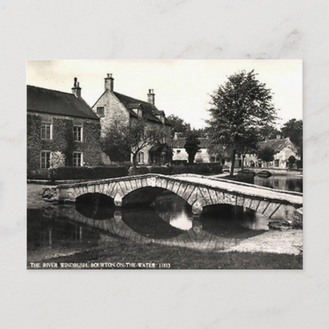 Old Postcard - Bourton-on-the-Water. Glos (Front)